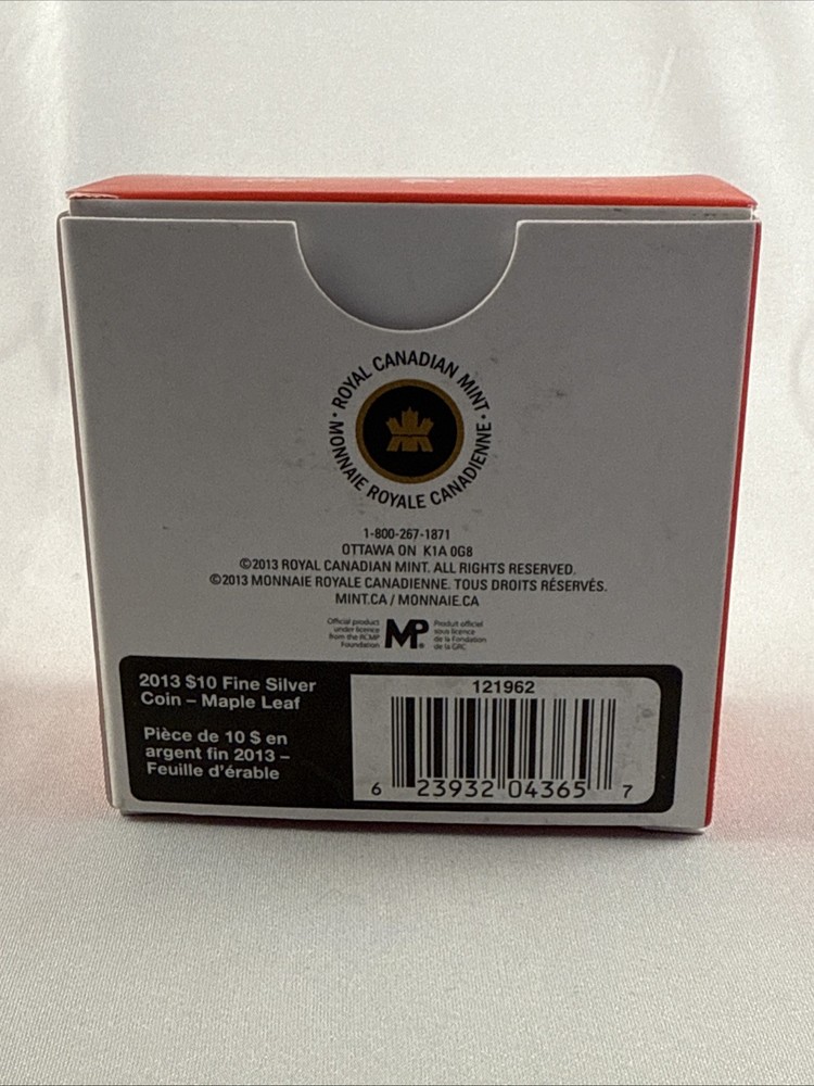 2013 - $10 Canada Dollar Coin - The Maple Leaf