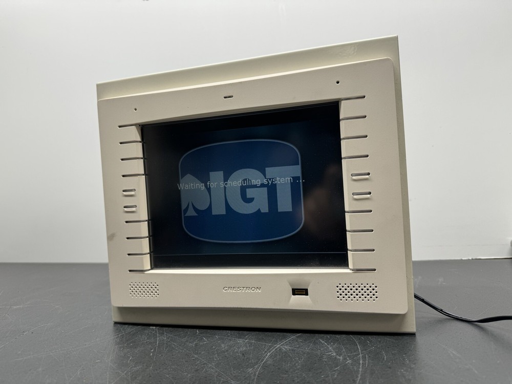CRESTRON TPMC-8L (WHITE) TOUCH PANEL Working Condition (no Ac Adapter).    G-31