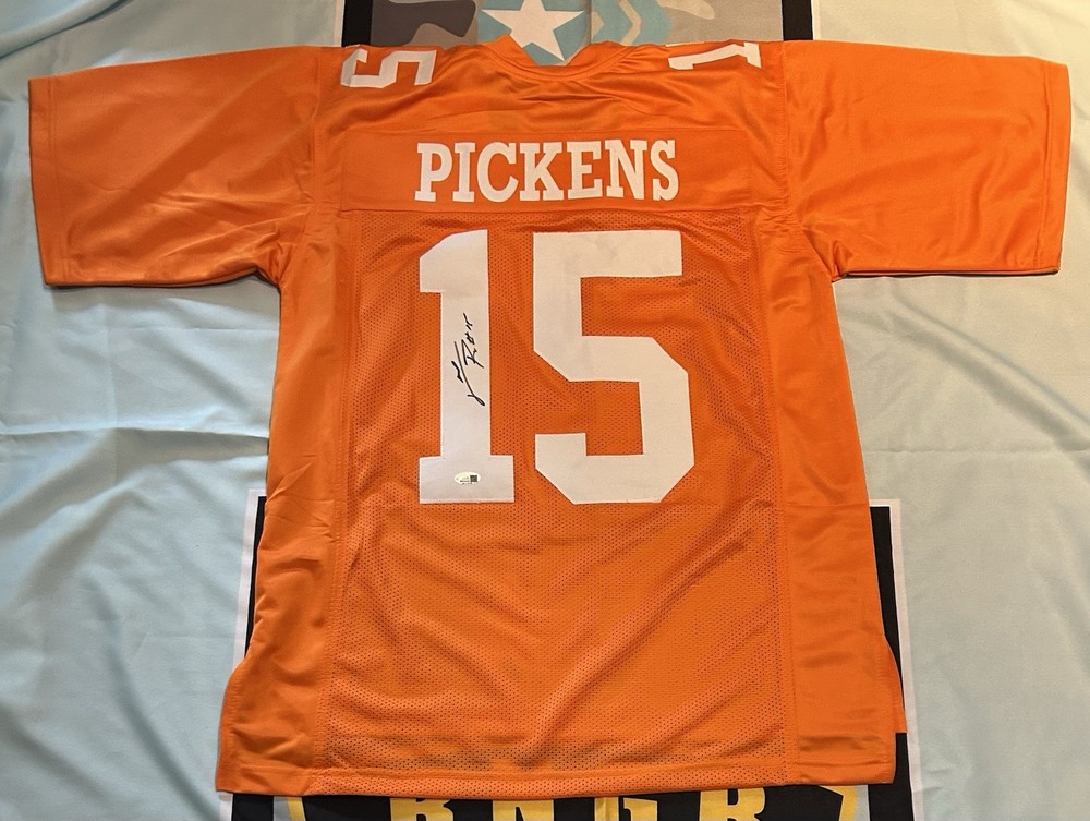 Carl Pickens signed custom Jersey  autograph JSA size XL CERTIFIED