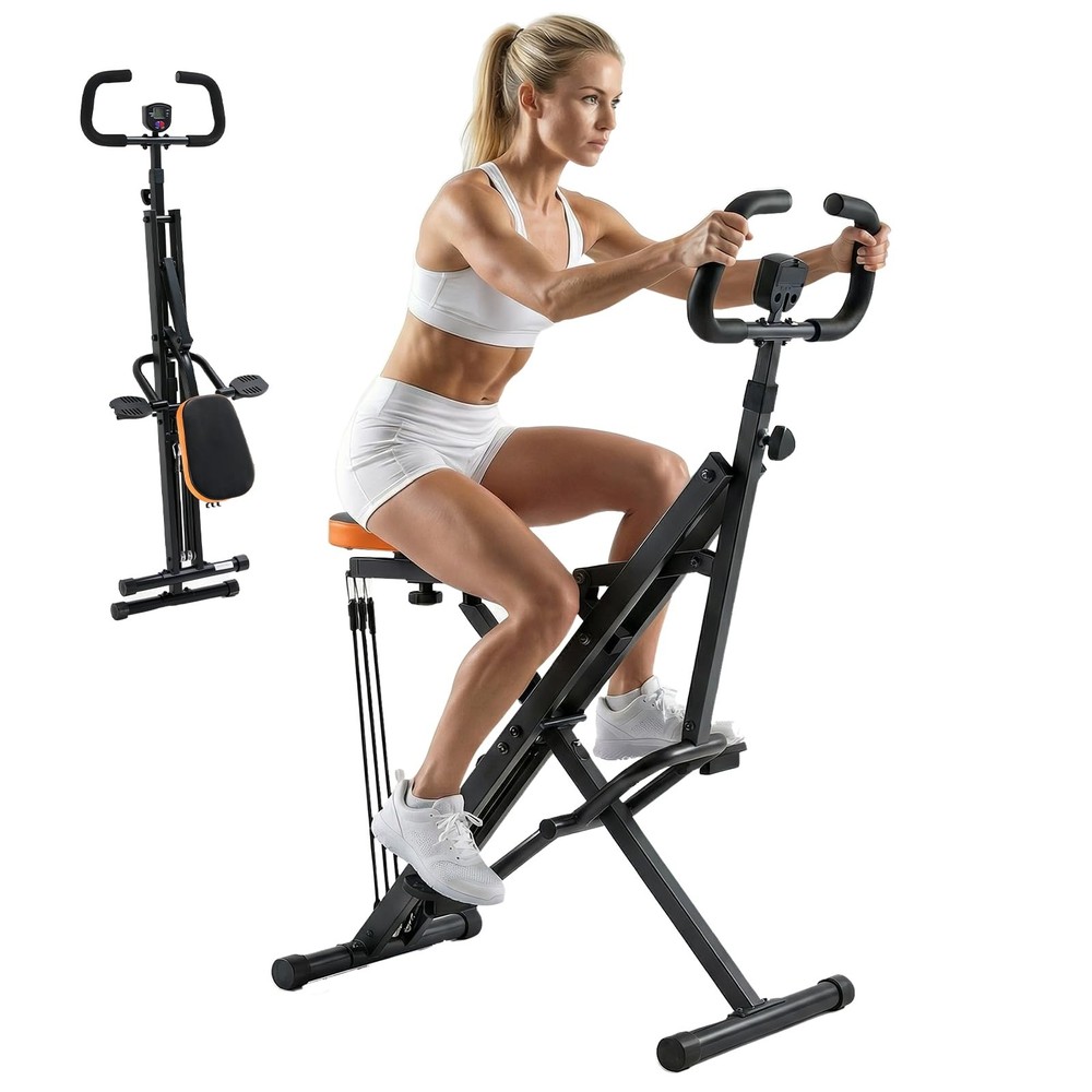 Foldable Squat Machine,Adjustable Resistance,Glute Workout Equipment for Home