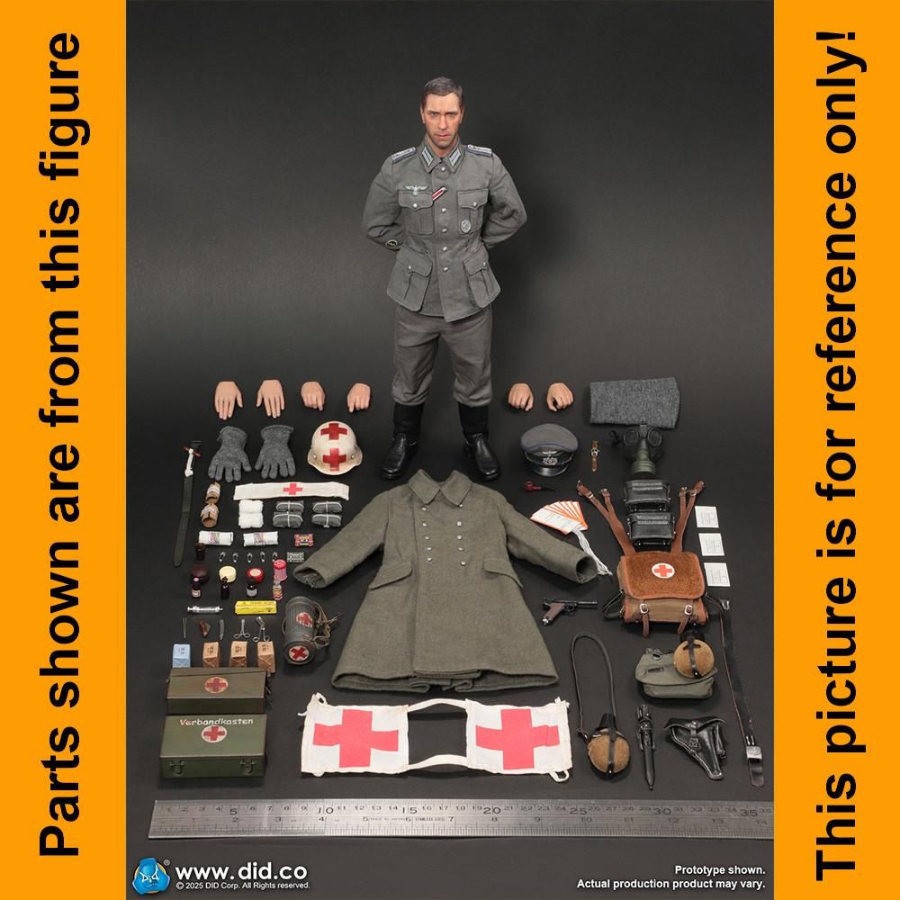 Groger German Medic - Backpack (Red Cross) - 1/6 Scale DID Action Figures