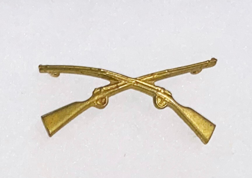 Pre-WWI Infantry Collar Device Sew Down Type