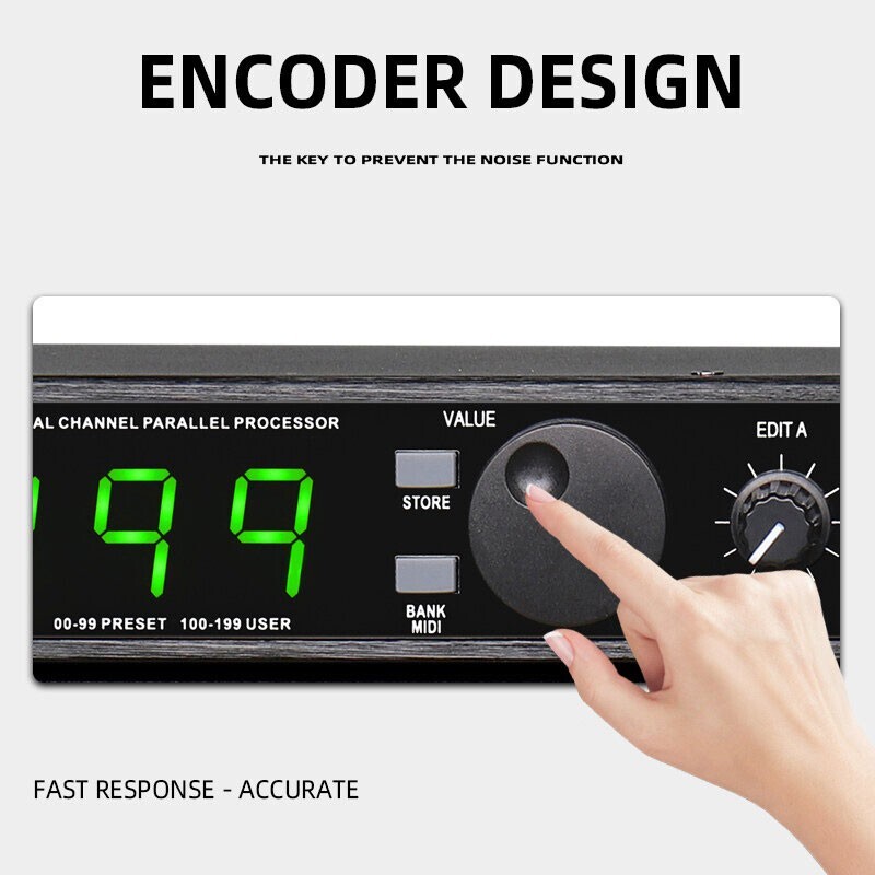 MIC4II Audio Effector Stage Performance 2CH Parallel DSP199 Processor tp1