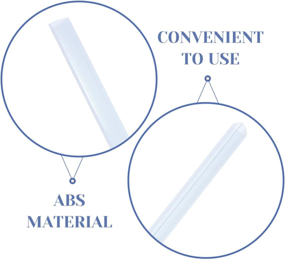 10Pcs Transparent Slide Binders Spine Bars for Document Organization Lightweight
