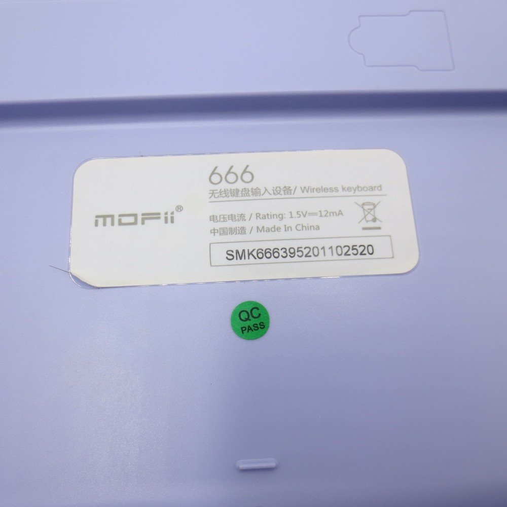 MOFII Wireless Purple Keyboard and Mouse Combo