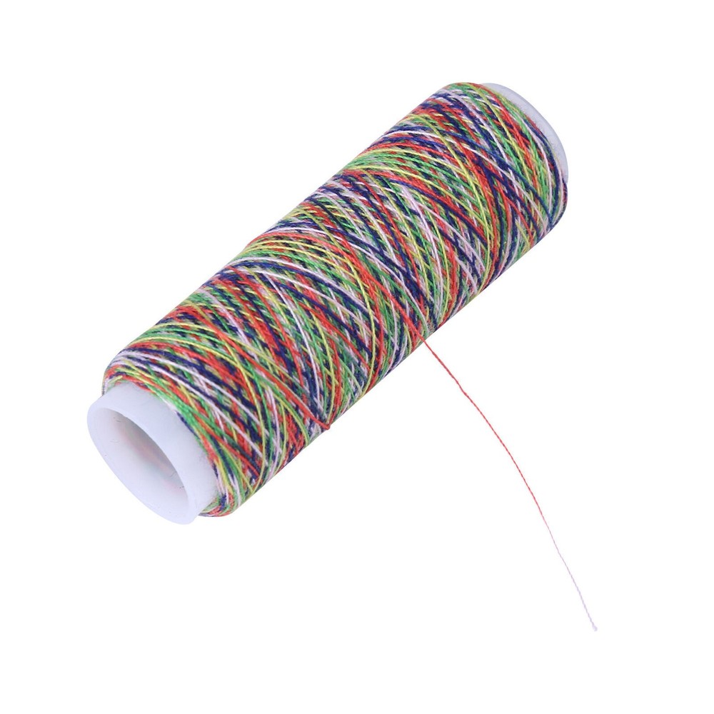 5pcs Multicolor Gradient Sewing Quilting Embroidery Thread Spools Garment