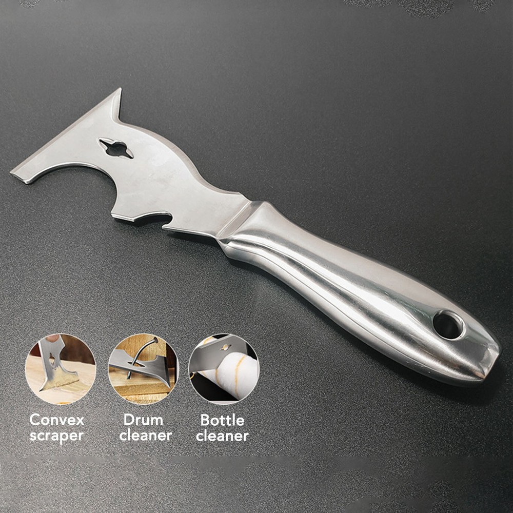 Multi Function Putty Cutter Stainless Steel Blade Paint Scraper For Painting
