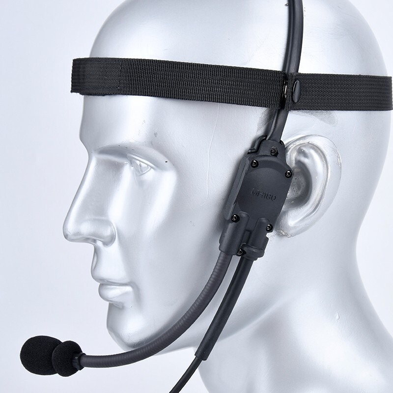 Tactical Headset Signal Bone-Conduction Speaker MH180-V For Interface 7.0PLUG