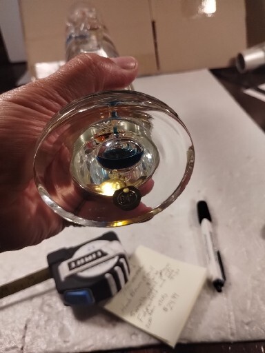 Galileo liquid Thermometer Hand Blown 14 "