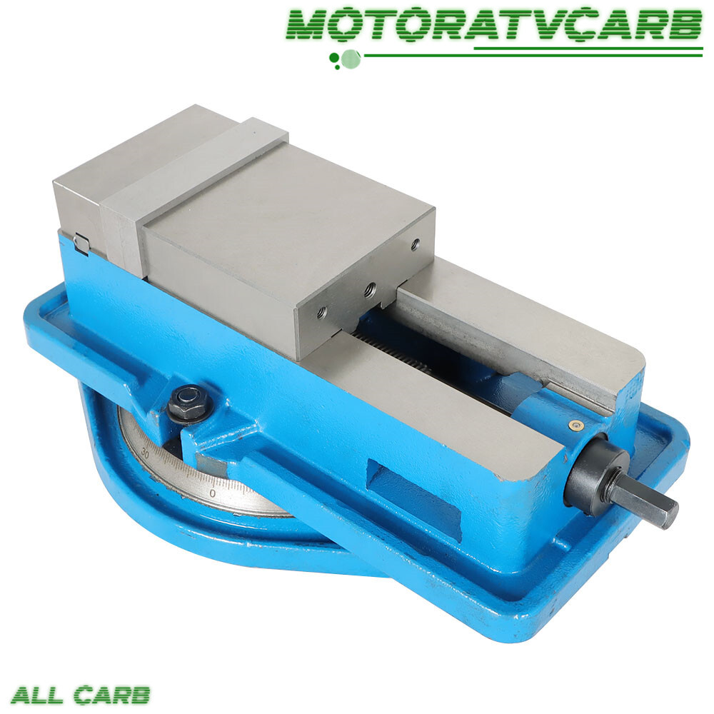 ALL-CARB 4" Lockdown Vise Precision Milling Machine Bench Clamp Vice With Base