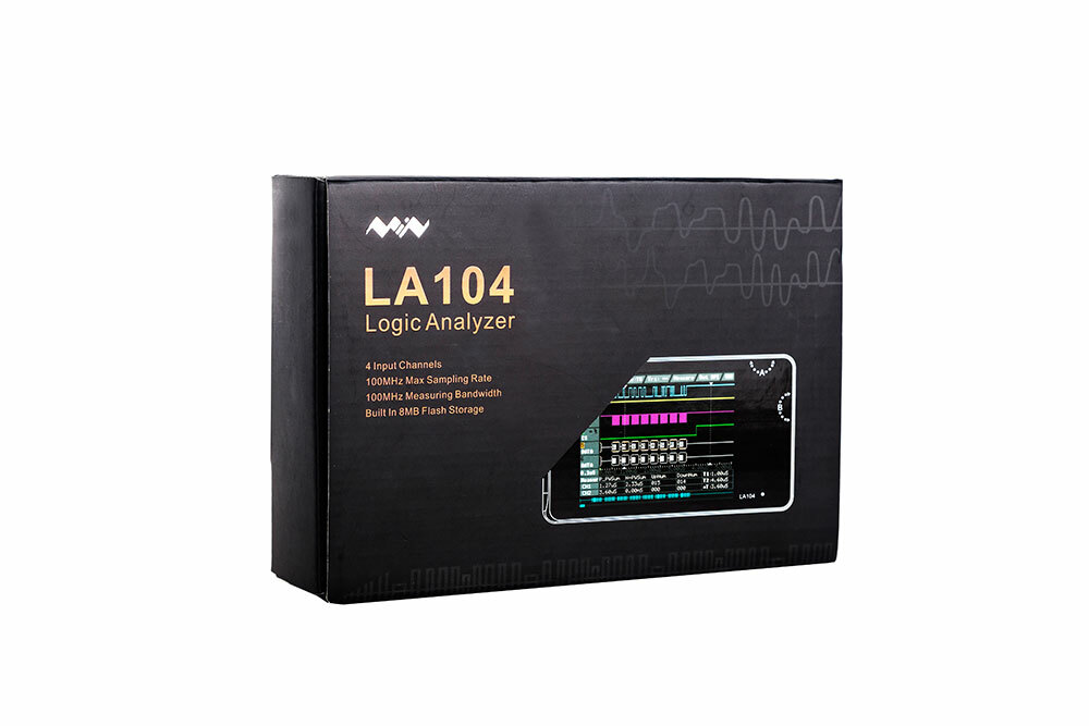 Digital Logic Analyzer LA104 USB Mini 4 Channels 100MHz Max Sampling Rate V4C2