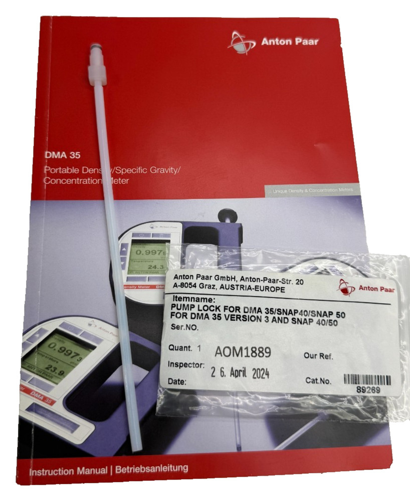 Anton Paar DMA 35 Version 3 Portable Digital Density Meter - Handheld Hydrometer
