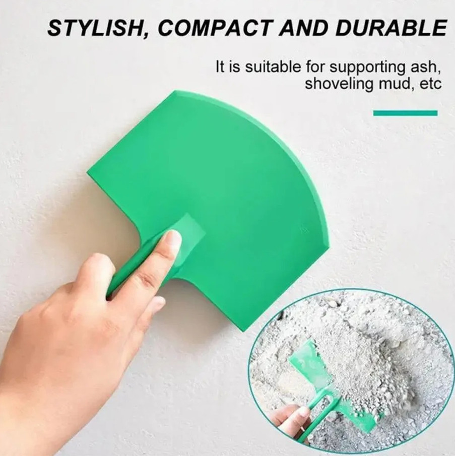 2pcs Curved Plastic Putty Knife Paint Scraper Spackle Drywall Patch Tool - NEW