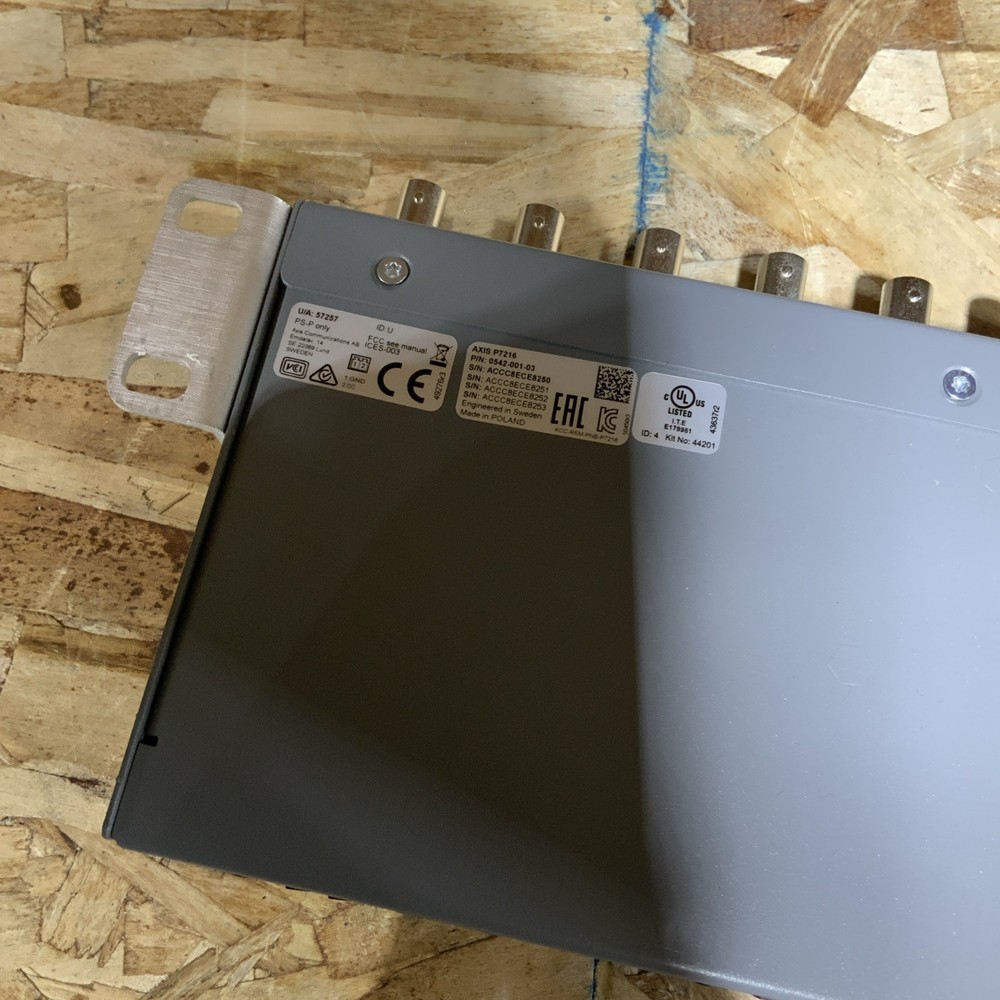 AXIS P7216 Video Encoder Sever 16 channels rack-mountable 0542-004 Two-way audio