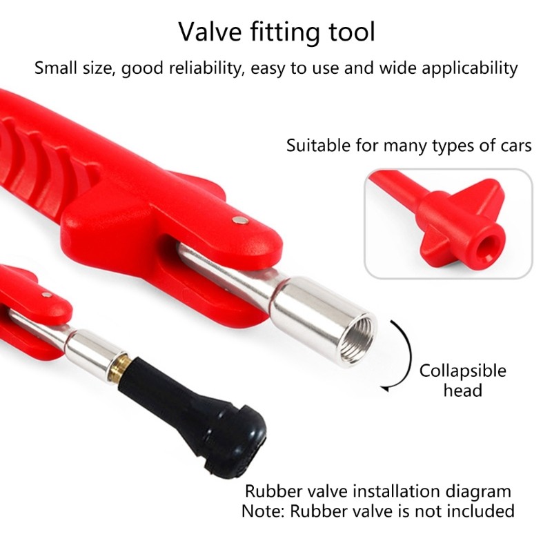 Tire Valves Stem Puller Tool Replacement for Universial Valves Stem Extenders