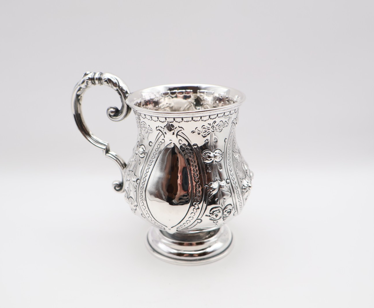 Heavy Quality Antique Victorian Solid Silver Tankard Cup Birmingham 1868