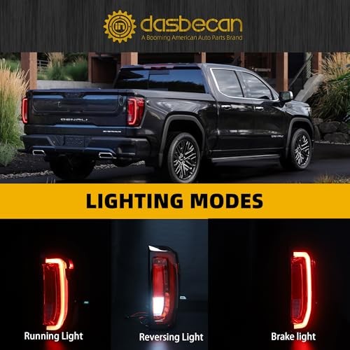 Tail Light Assembly Rear Lamp Compatible with Right Passenger Side LED Type