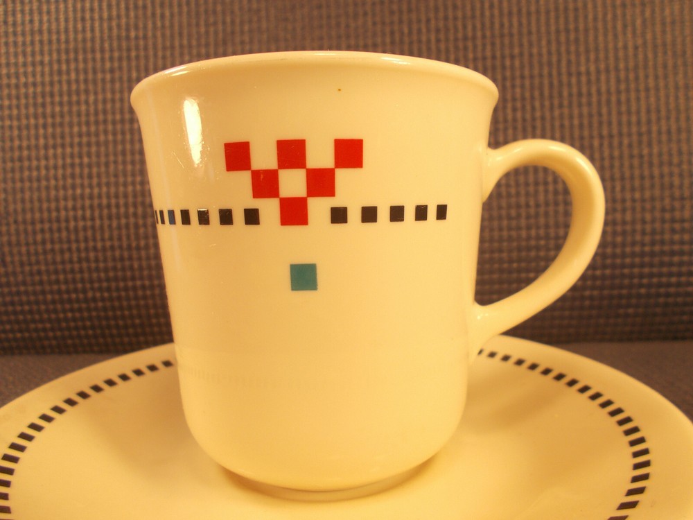 Corning Corelle Monaco Pattern Cup & Saucer Set
