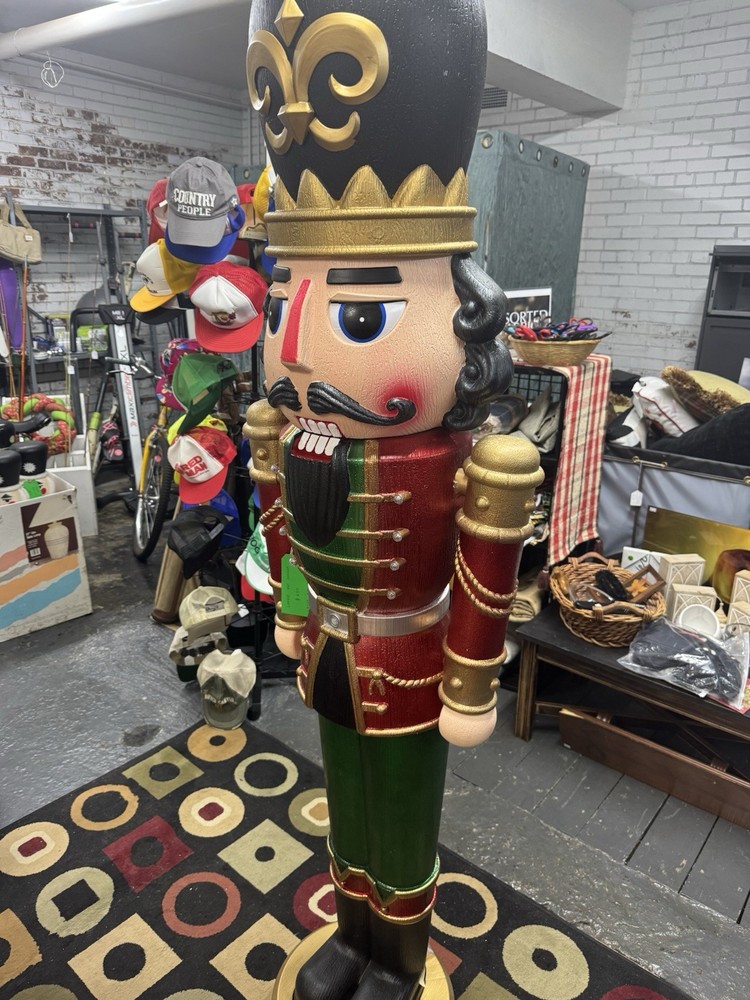 Large Plastic Light Up And Sound Nutcracker Local Pick Up Only