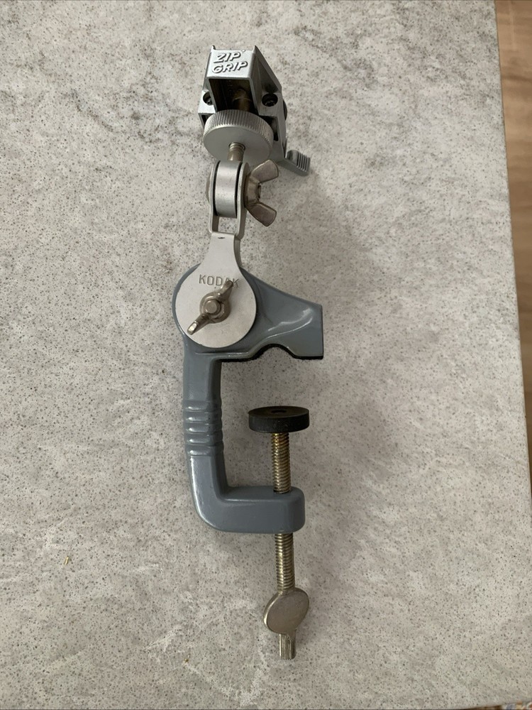 Vintage Kodak C-Clamp Adjustable Multipurpose Camera Flash Mount With Zip Grip