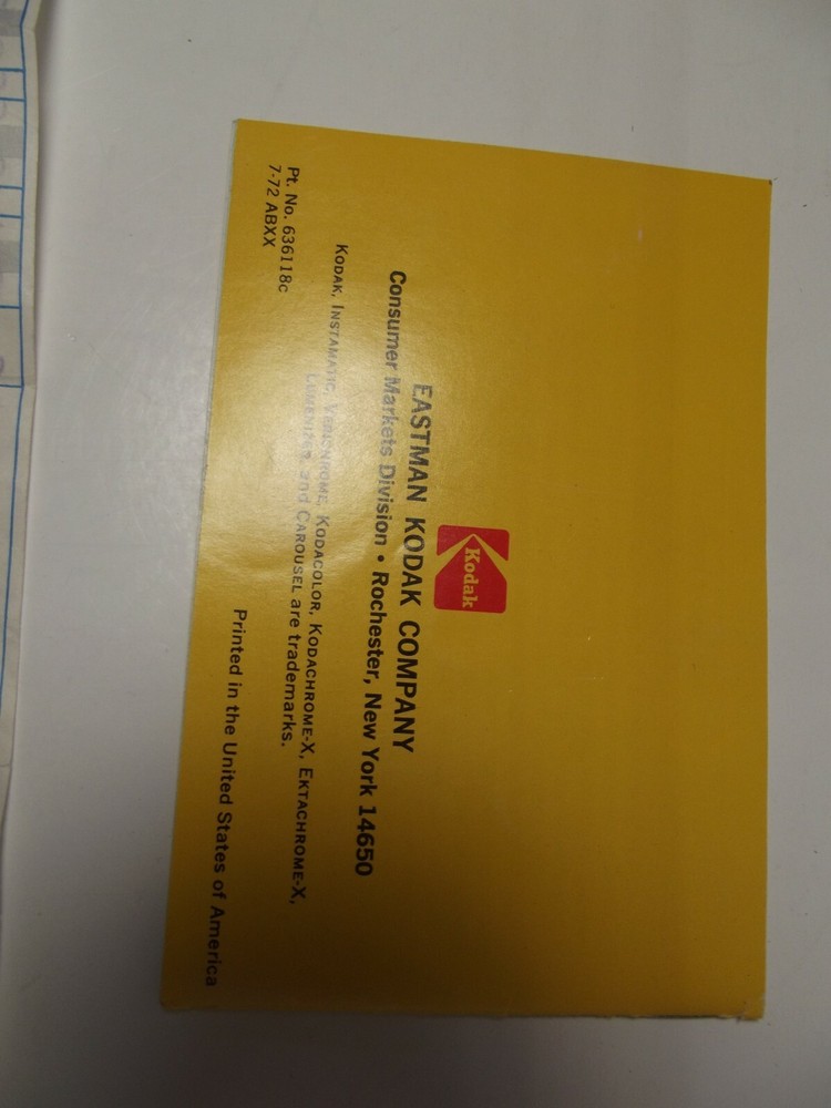 Argus C-3 Paperwork instruction booklet