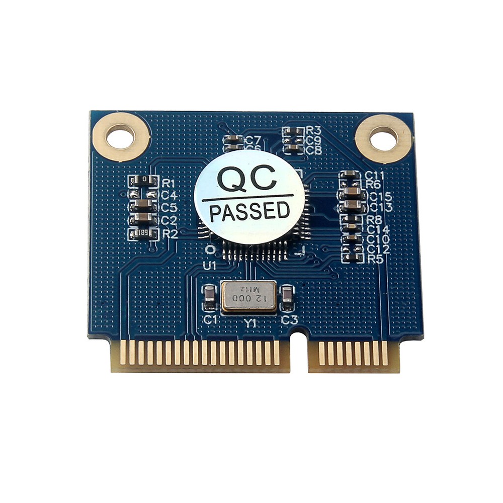 Mini PCI-E PCIE Memory Card Adapter PCI-E to Dual TF SDHC SDXC Reader Converter