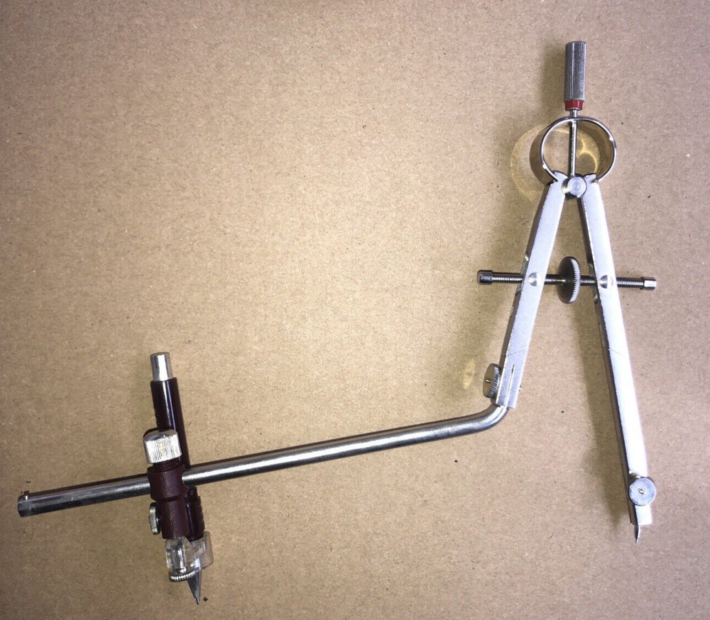 ROTRING VINTAGE MANUAL COMPASS SET ENGINEERING DRAWING DRAUGHTING