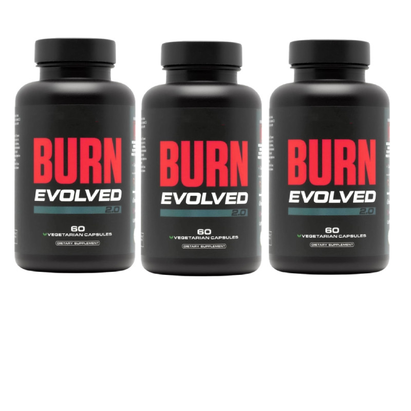 Burn Evolved 1-5-Bottle Stack – Weight Loss Supplement with Green Tea & Caffeine