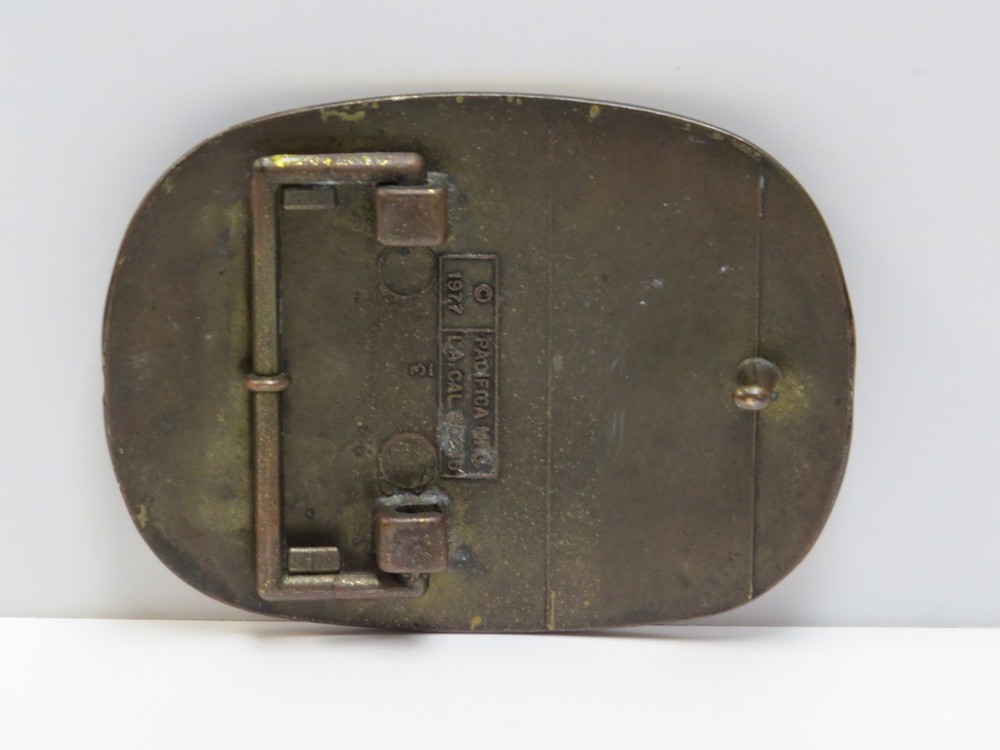 KISS DESTROYER PACIFICA BELT BUCKLE - 1977 VINTAGE AUCOIN - ACE PETER GENE PAUL