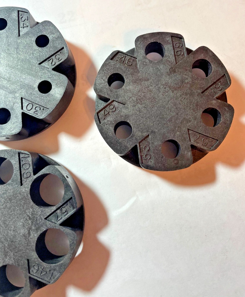 Lee Auto Disk Powder Measure Inserts - 3 Different Disc - A B D - Good Condition