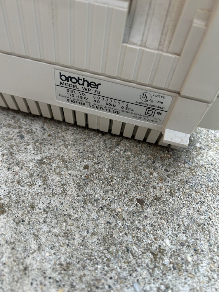 Brother Word Processor WP-75 Desktop Publisher Typewriter WP75