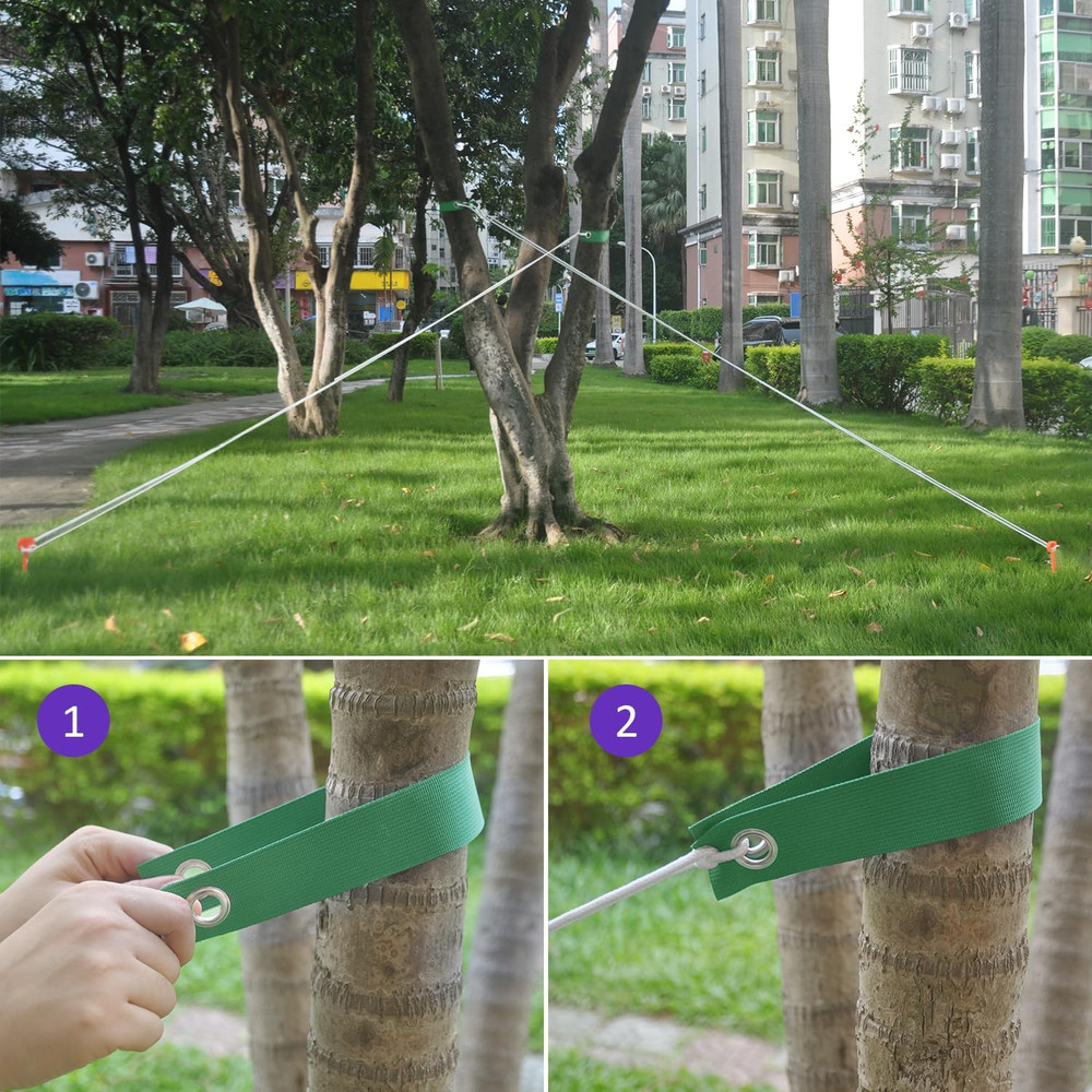 Tree Straps for Staking, 8 PCS Tree Support Straps for Newly Planted Saplings