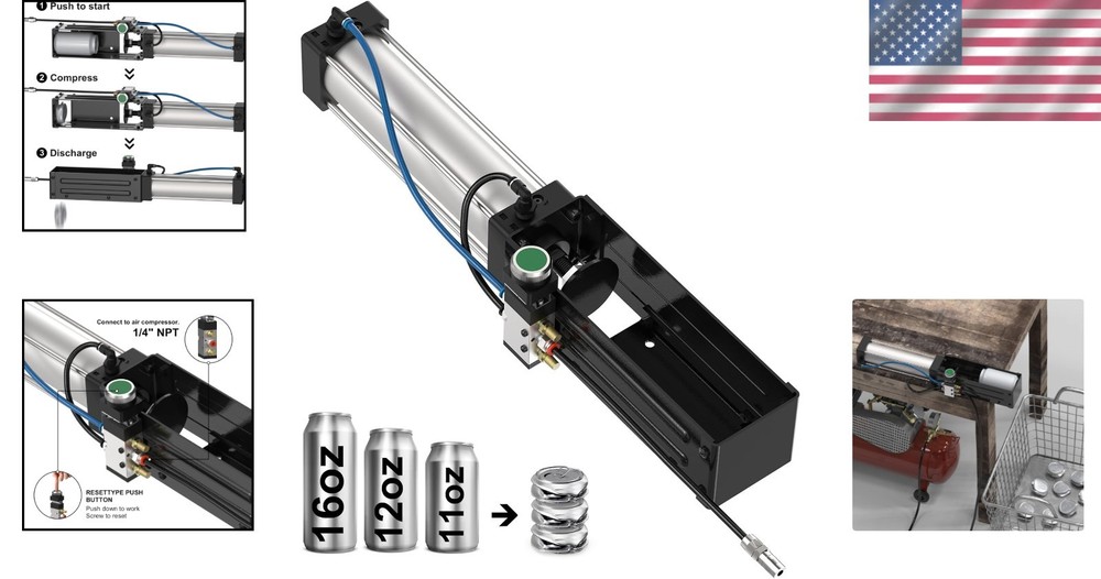 Durable Metal Can Crusher, Manual Operation