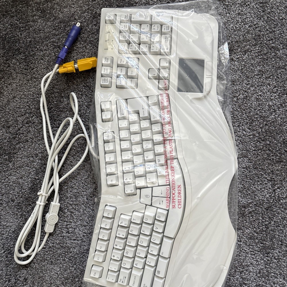 Ergonomic Wired Keyboard & Mouse Vintage