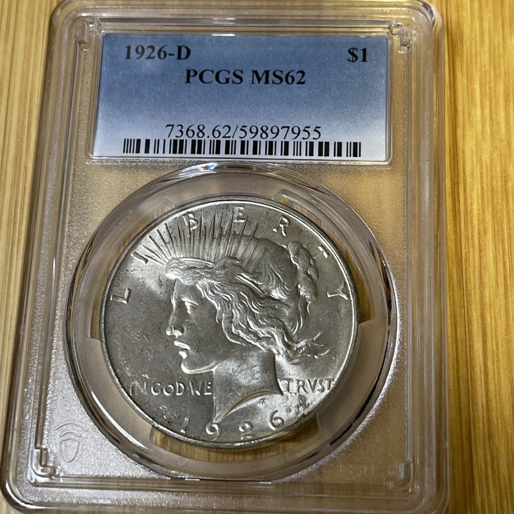 1926-D Peace Silver Dollar PCGS MS62