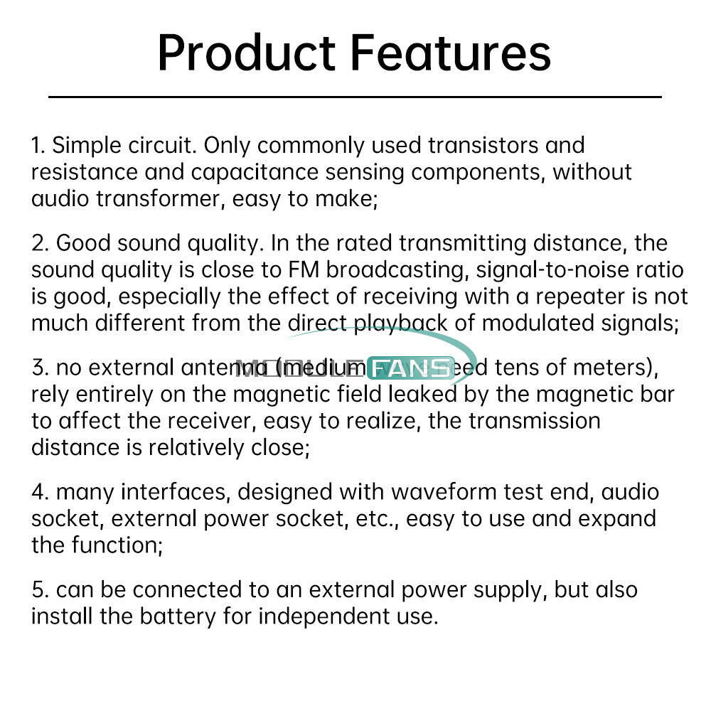 525~1605kHz Medium Wave AM Radio Transmitter DIY Circuit Board Radio Module 6V