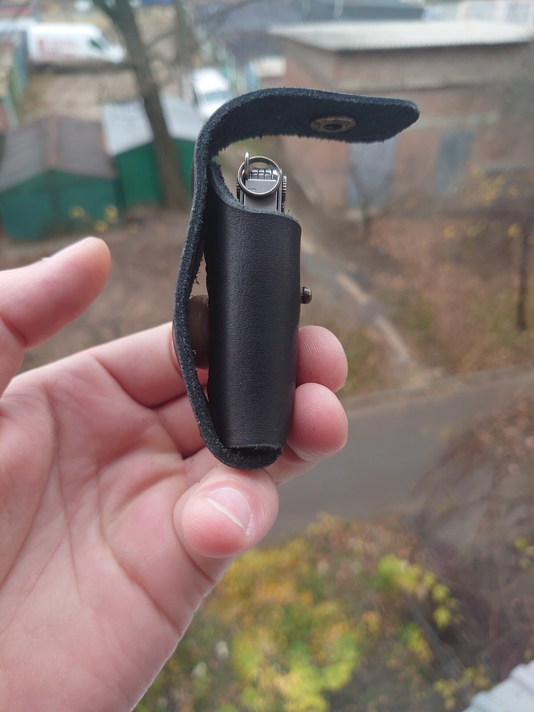 Leather case with belt loop for  Leatherman Micra