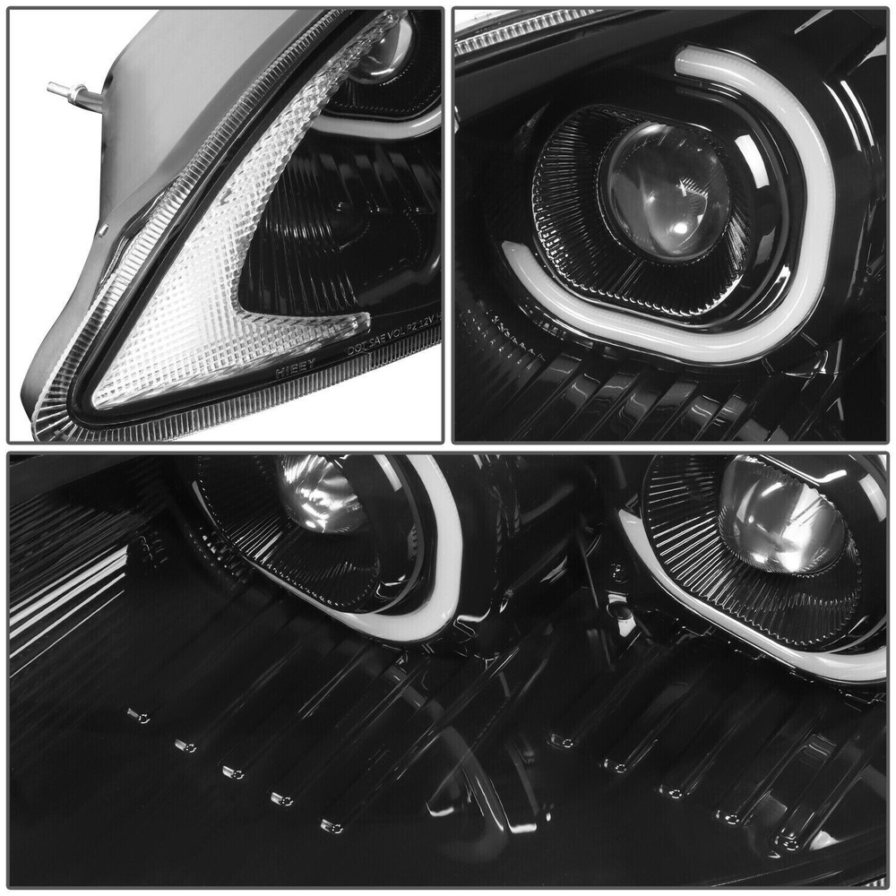 International Pro Star Full LED Headlights DOT Approved Black Pair