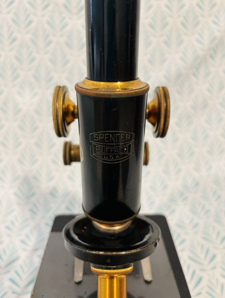 Early 1900’s Spencer Buffalo USA Microscope Model EHS, Primitive