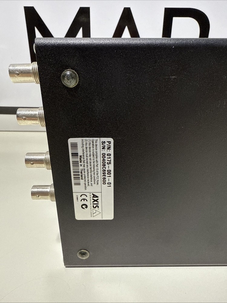 AXIS 2400+ Video Server 4-Channel Camera Network Encoder PN: 0175-001-01