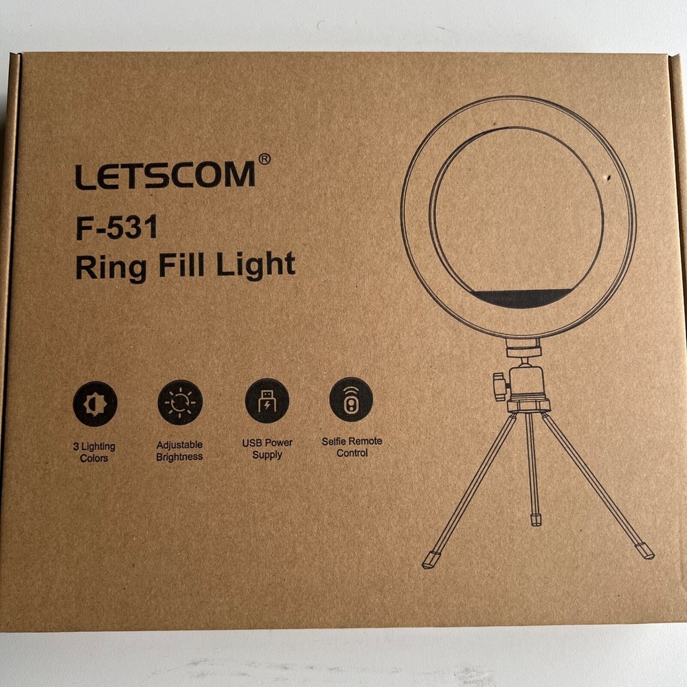 Letscom F-531 10.2" Tabletop "SELFIE Ring Fill Light"