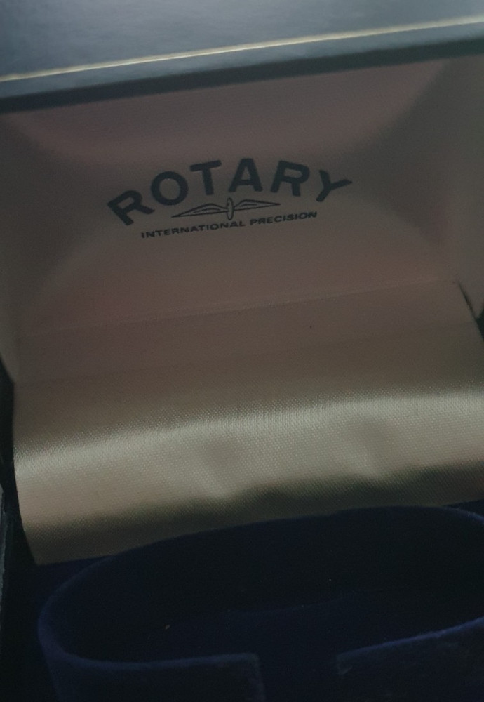 ROTARY WATCH PRESENTATION BOX - BLUE - BOX ONLY - REPLACEMENT GIFT BOX