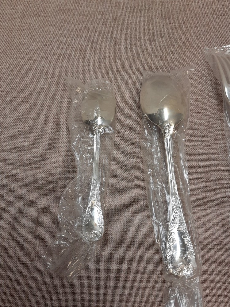 Stainless 4-Piece Place Flatware Setting Marly Pattern NEW SEALED