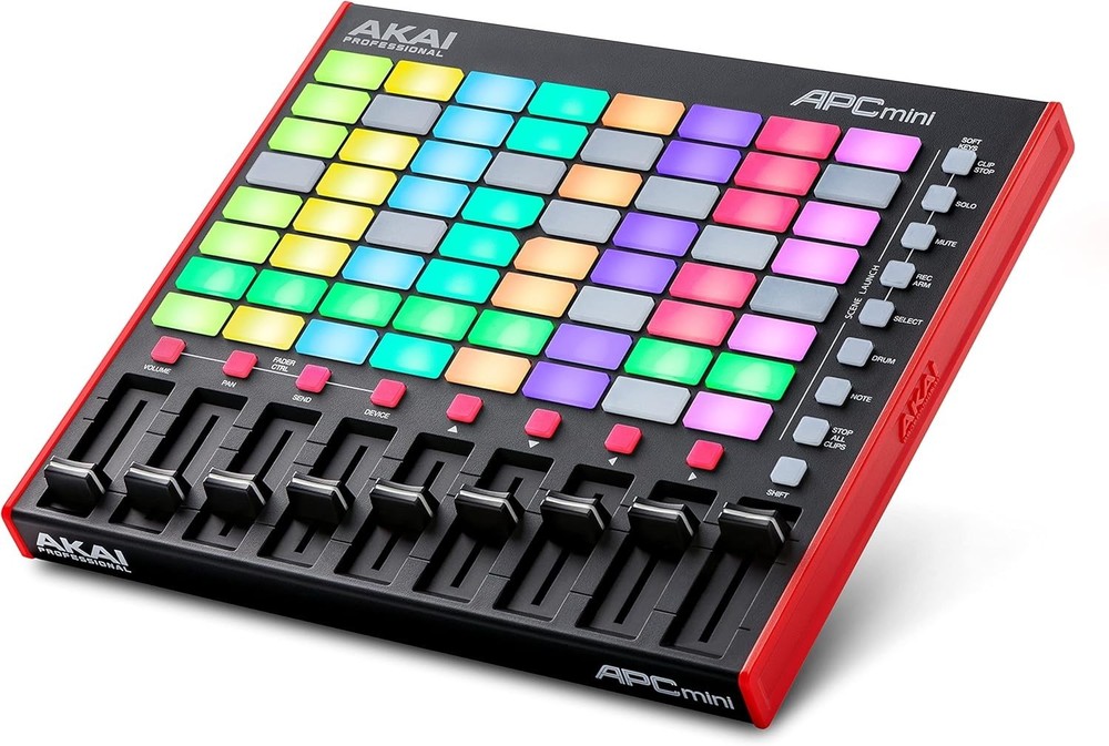 APC Mini MK2 - USB MIDI Pad Controller for Clip Launching with Ableton Live L...
