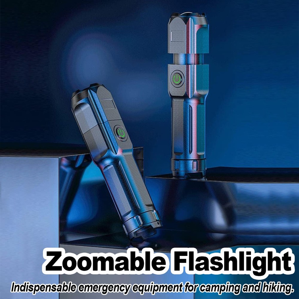 Led Flashlight Waterproof Rechargeable Tactical Handheld Torch Lamp Flashlights