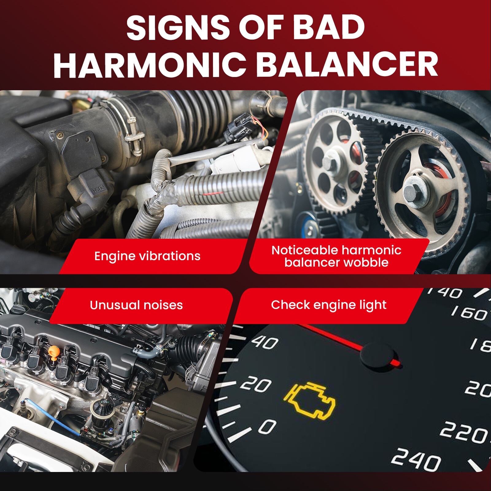 Engine Harmonic Balancer for 1969-1998 Chevrolet GMC Pontiac Oldsmobile 5.0 5.7L