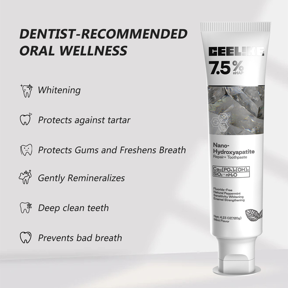 CEELIKE 7.5% Nano Hydroxyapatite Toothpaste - 3 x 4.23 oz