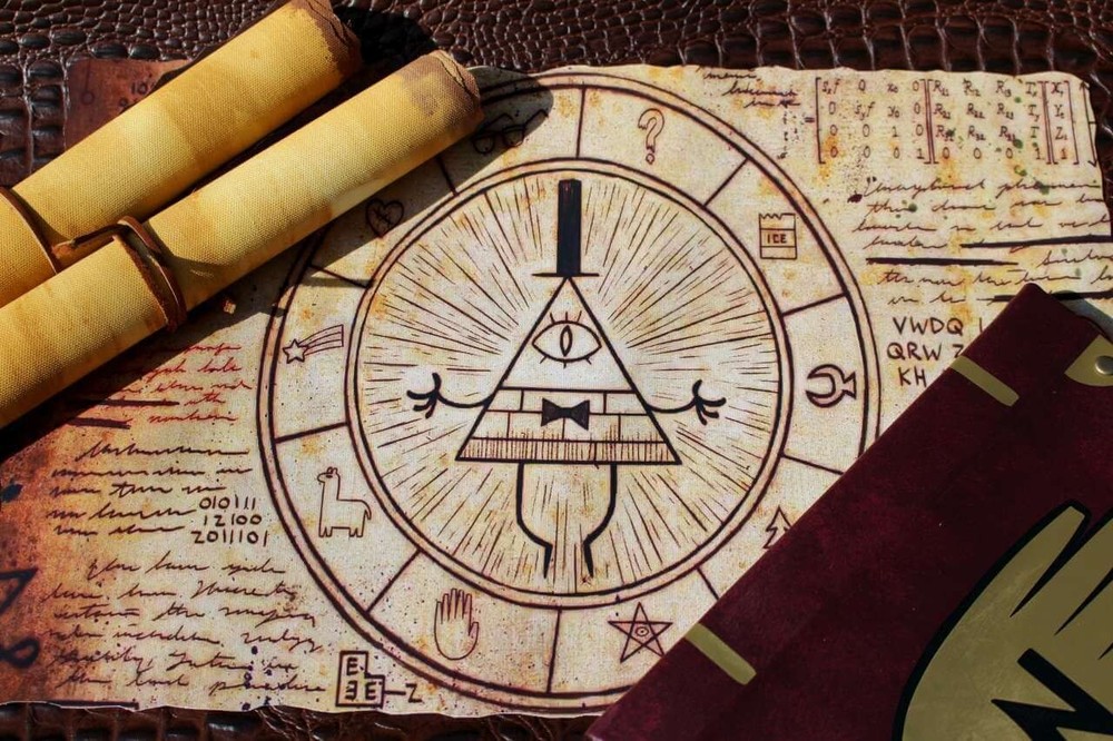 Gravity Falls Inspired – Magical Bill Cipher Scroll