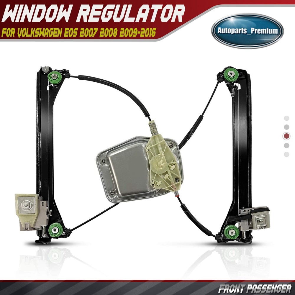 Front Passenger Power Window Regulator with Panel for Volkswagen Eos 2007-2016