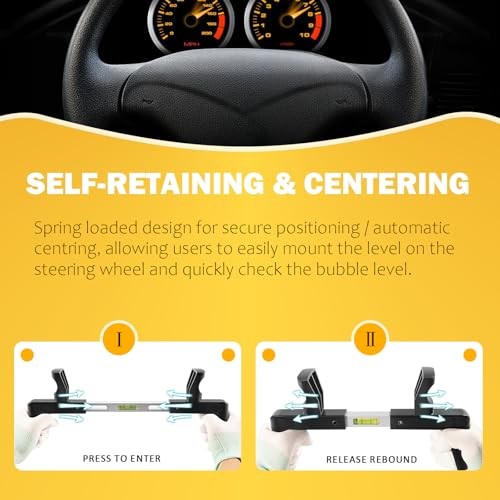 Steering Wheel Level Alignment Tool Fit for Most Steering Wheels Double Side